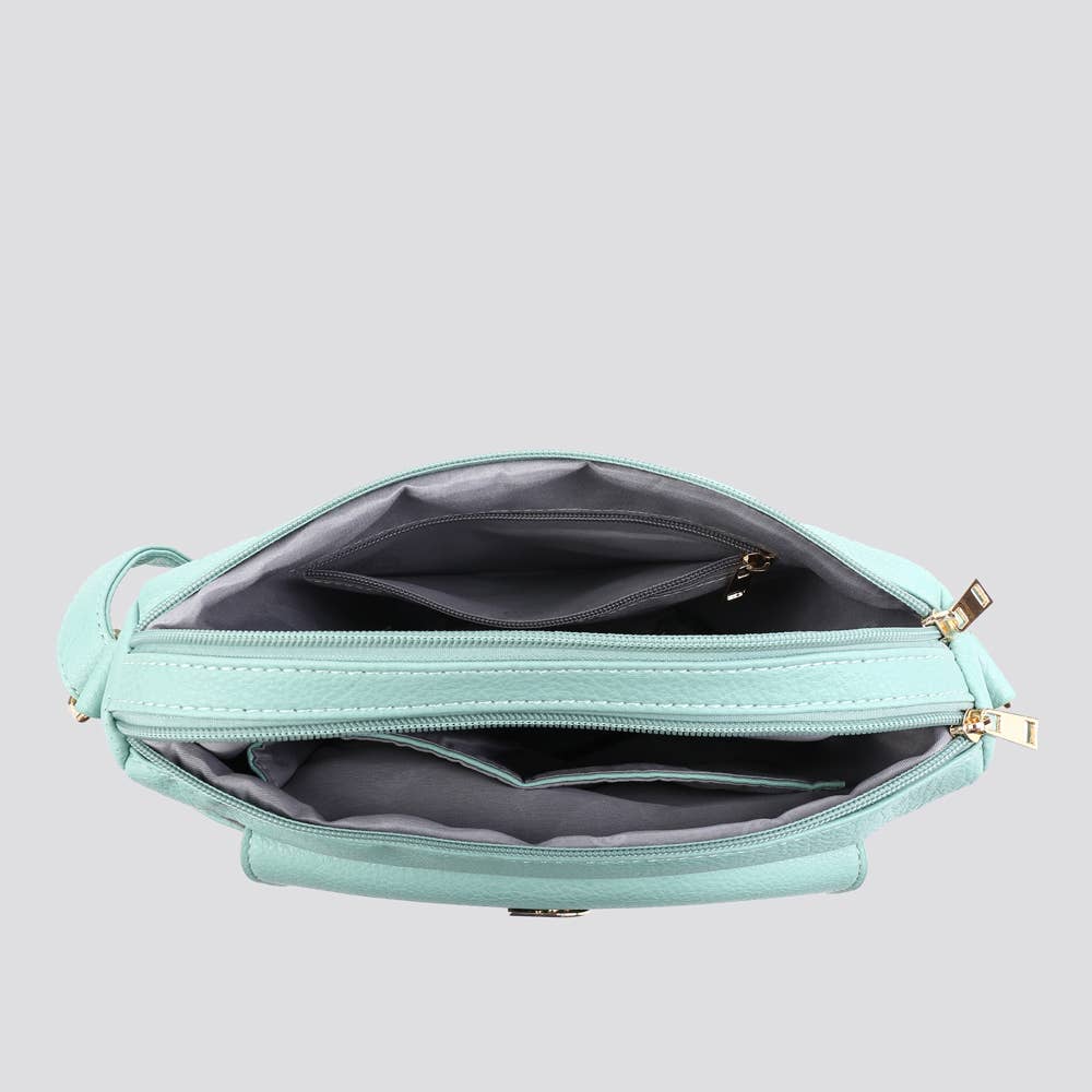 Premium Grade Vegan Leather Crossbody Bag GOLD