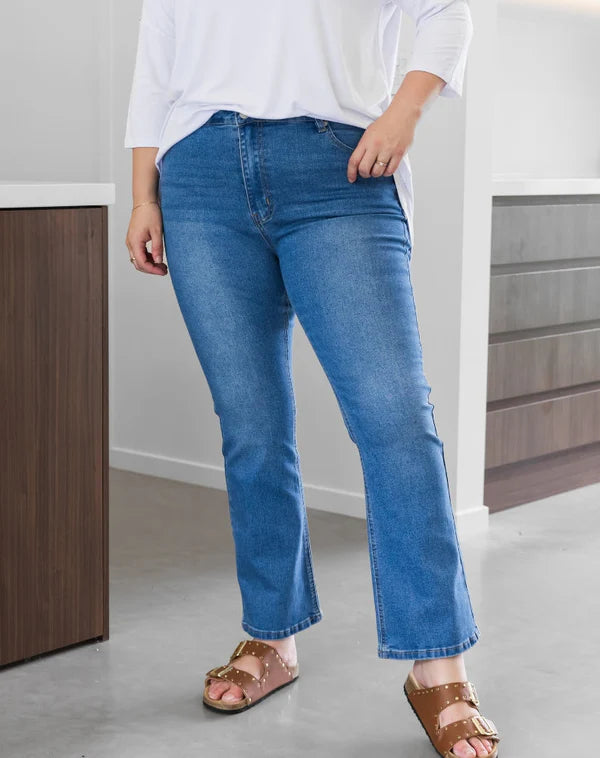 Bootleg Stretch Denim Jean
