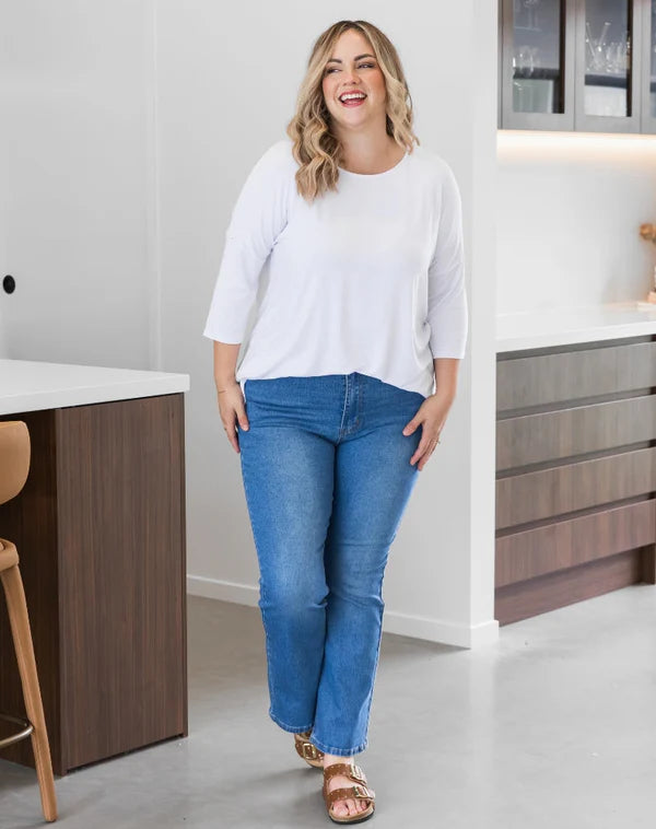 Bootleg Stretch Denim Jean