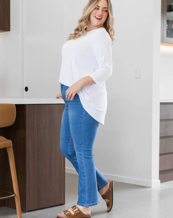 Bootleg Stretch Denim Jean