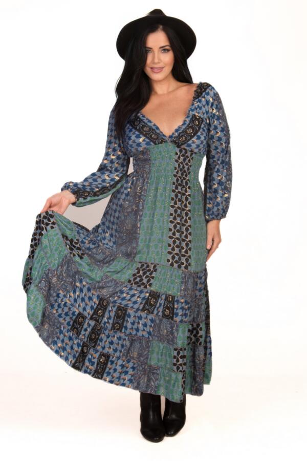 Goddess Silk Blend Dress