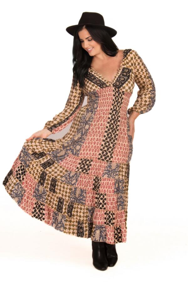 Goddess Silk Blend Dress