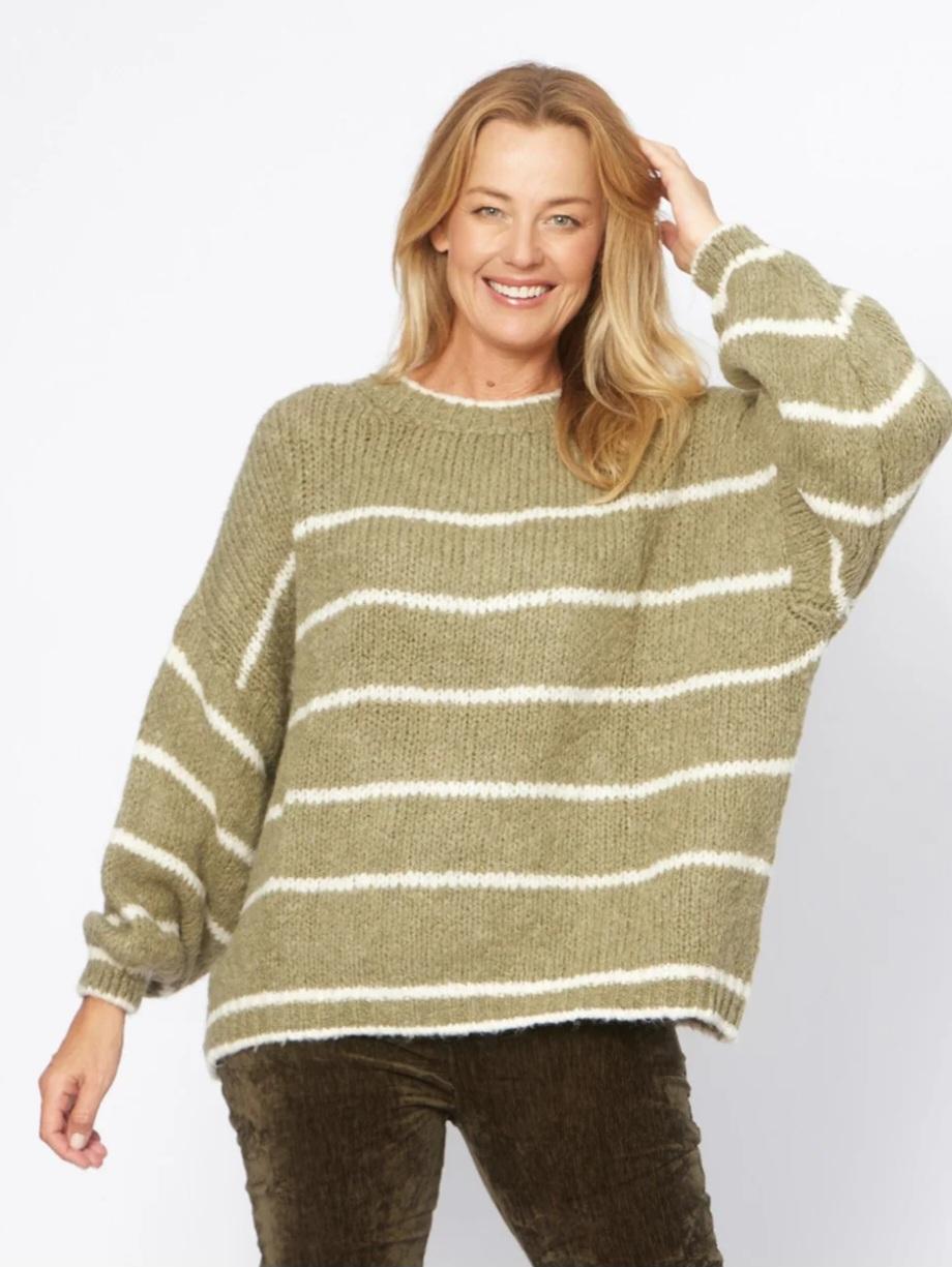 Oversized Striped Soft Jumper