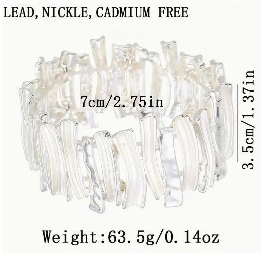 Blue Kamille Elasticised Bracelet