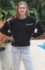 Black Wool Blend Knit Jumper