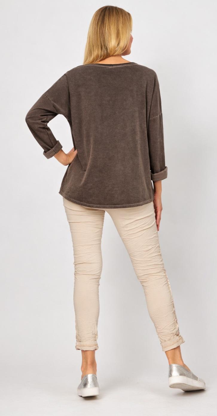 Cotton Top with Sequin Detail