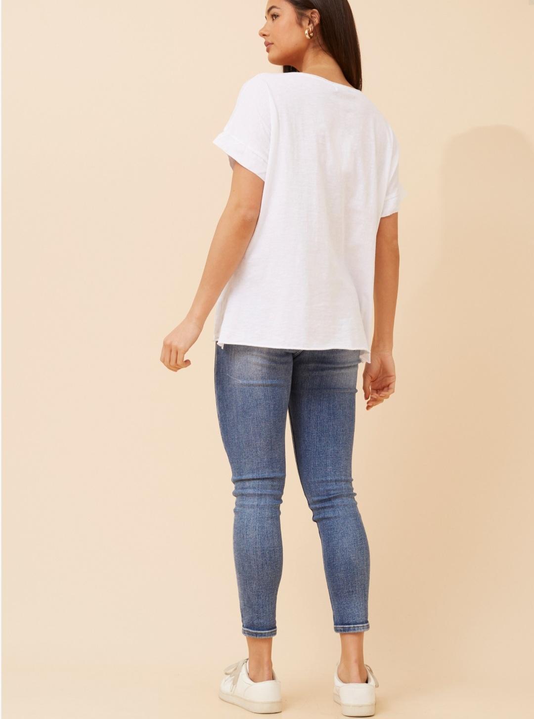 White Linen Top