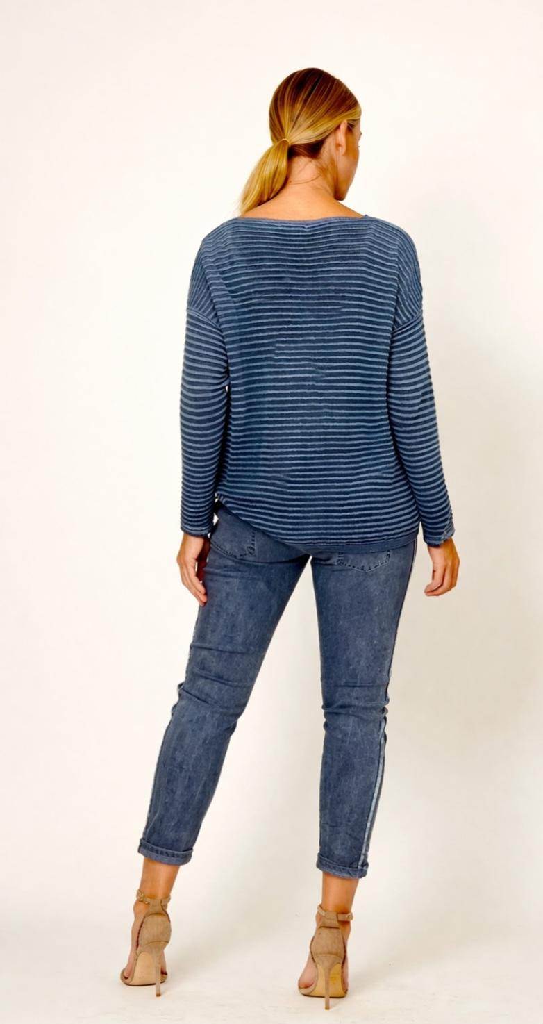 The Effortless Soft Knit Jumper (Blue Modal Blend)