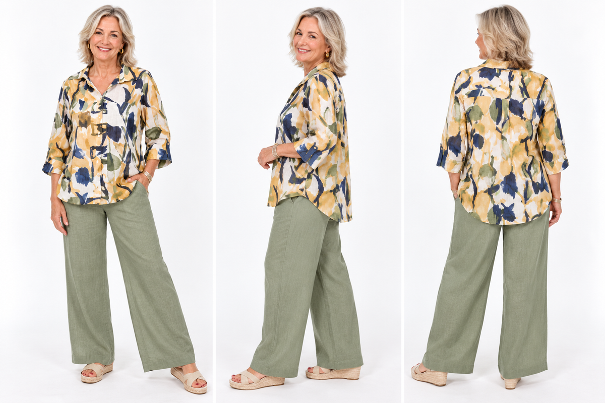Abstract Print Relaxed Shirt