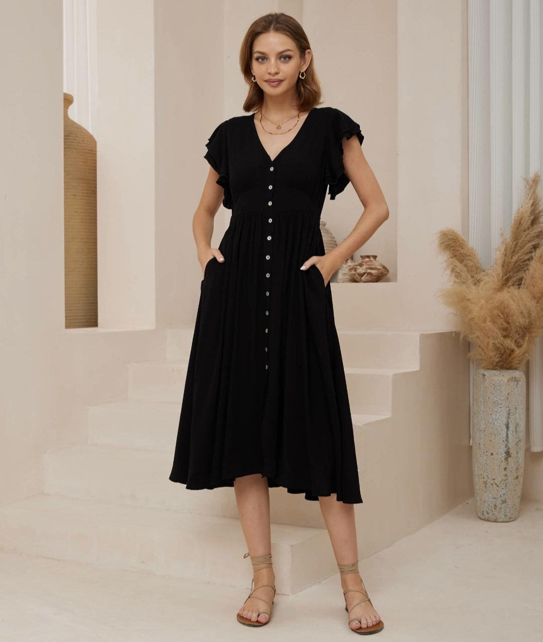 Black Midi Dress