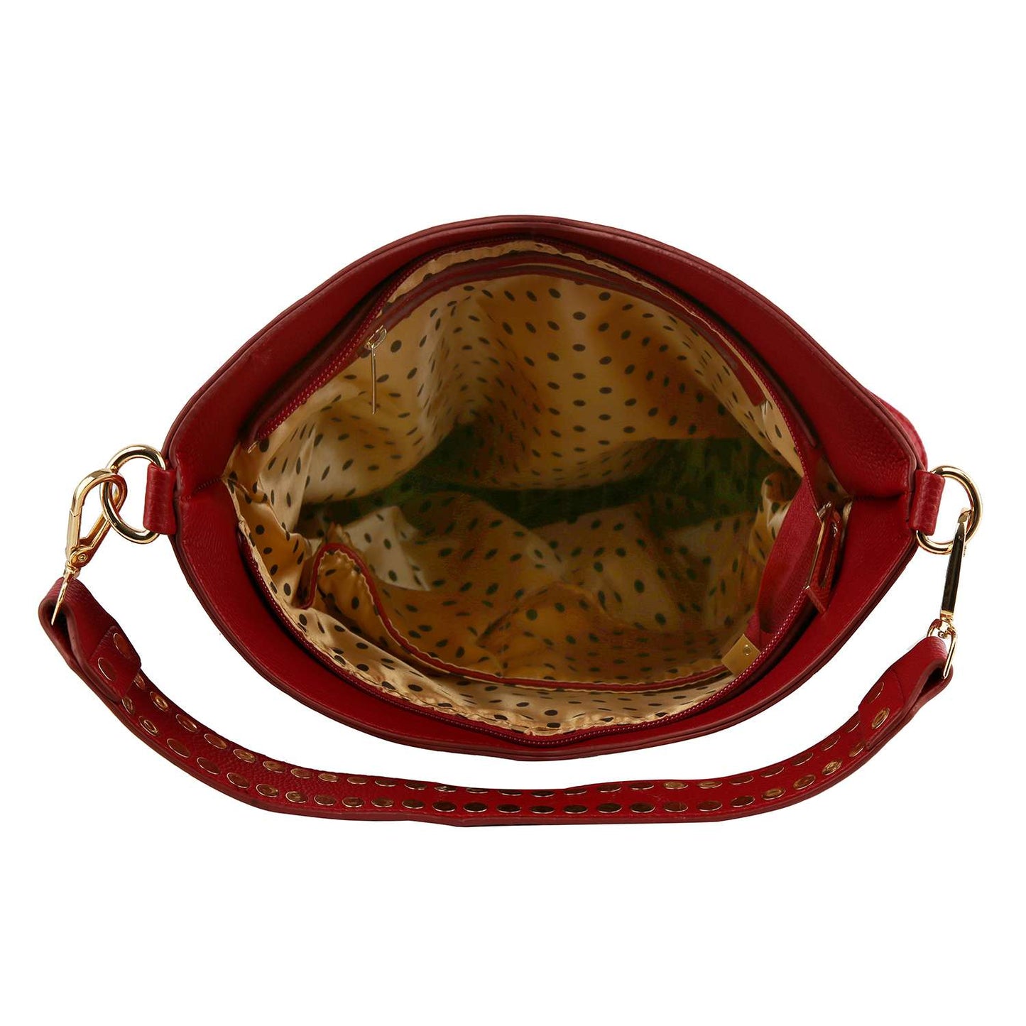 Dazzling Vest Design Tall Hobo Handbag: Pewter