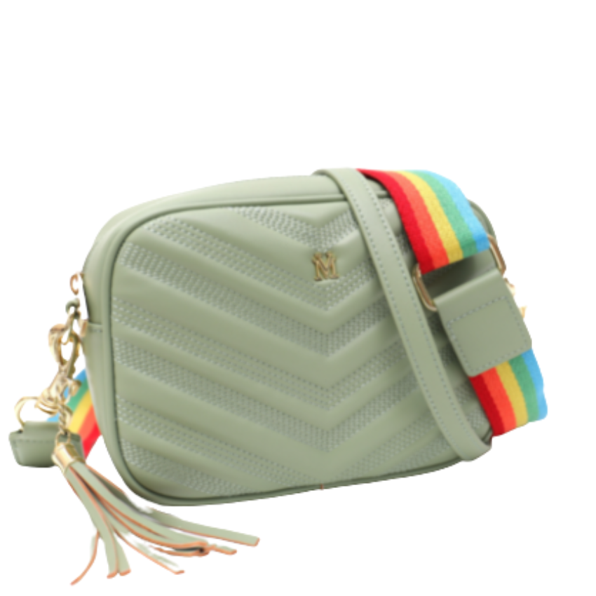 Nova Light Green Vera May Vegan Leather Handbag