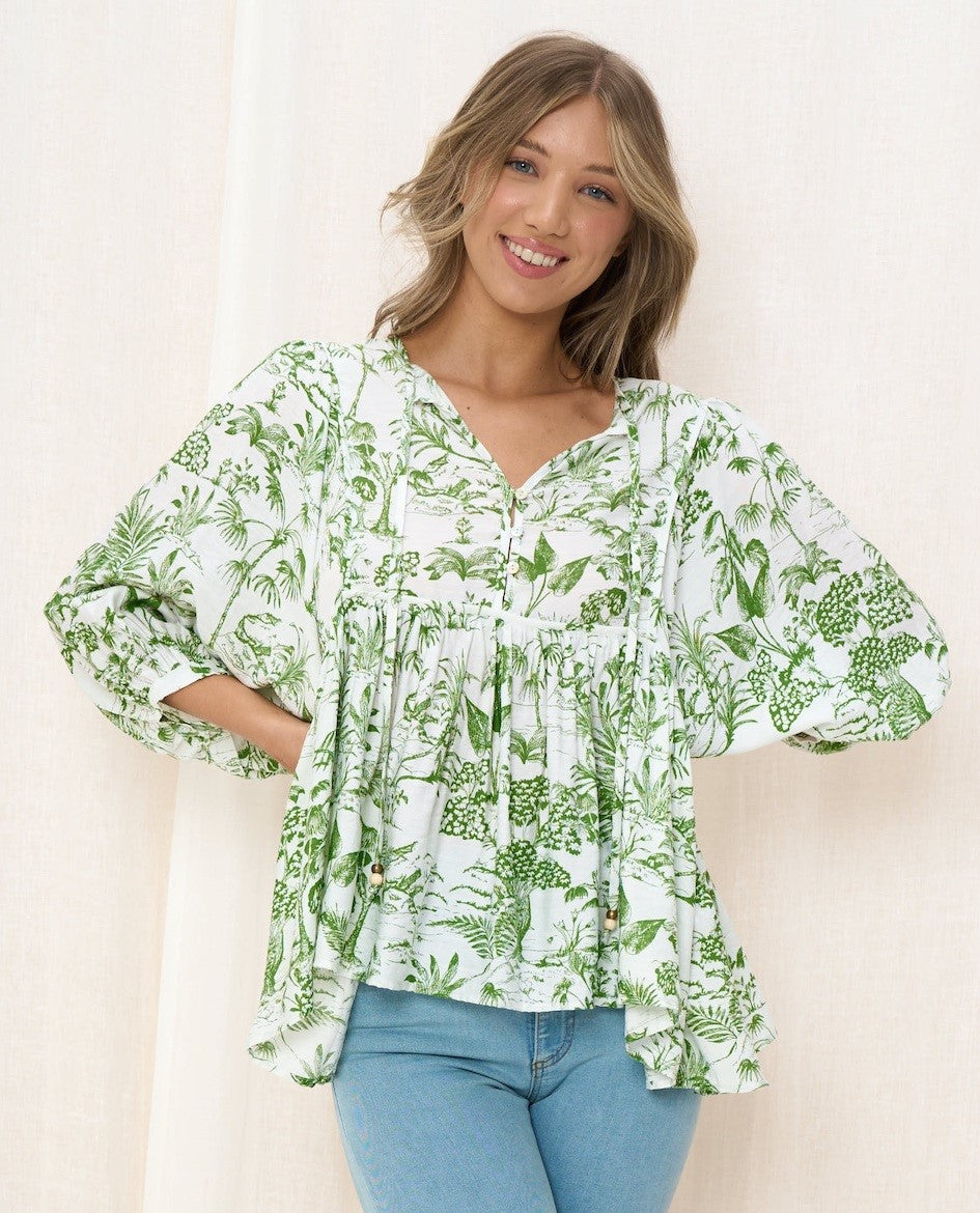 Balloon Sleeve Top