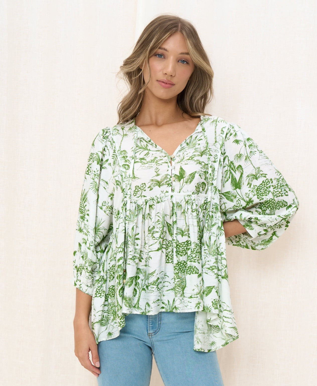 Balloon Sleeve Top