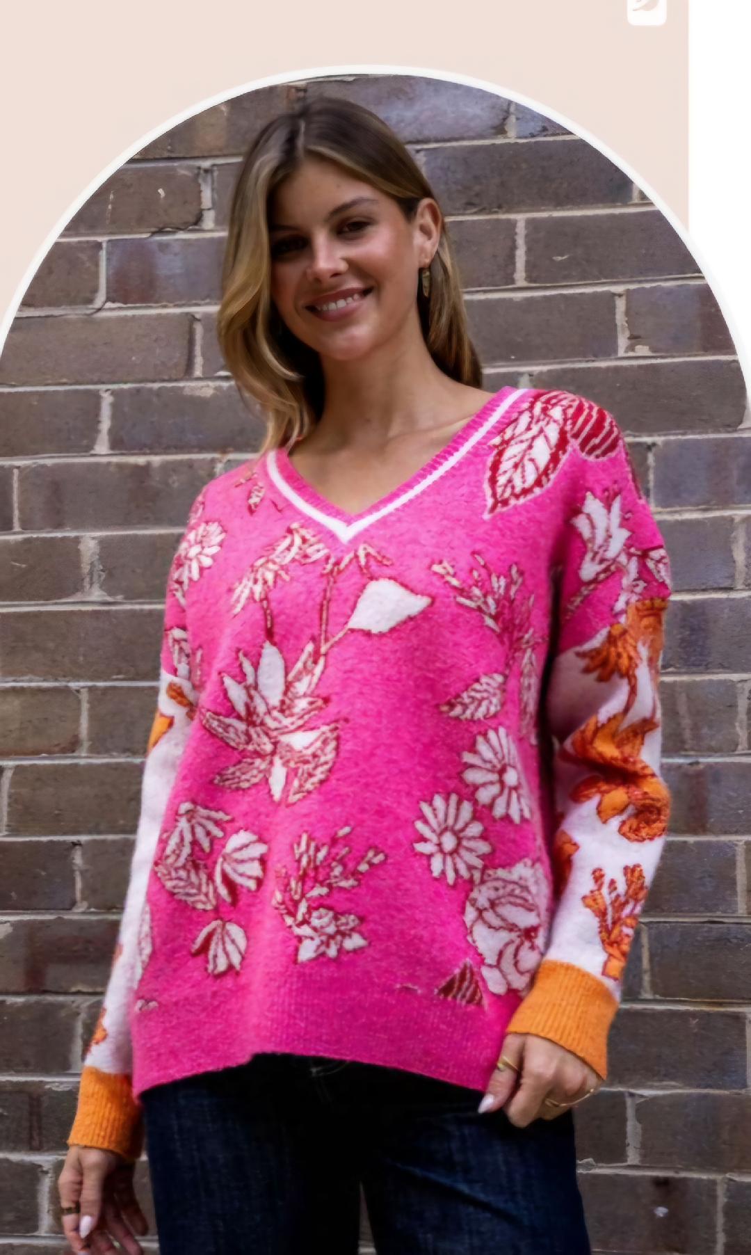 Pink & Orange Jumper