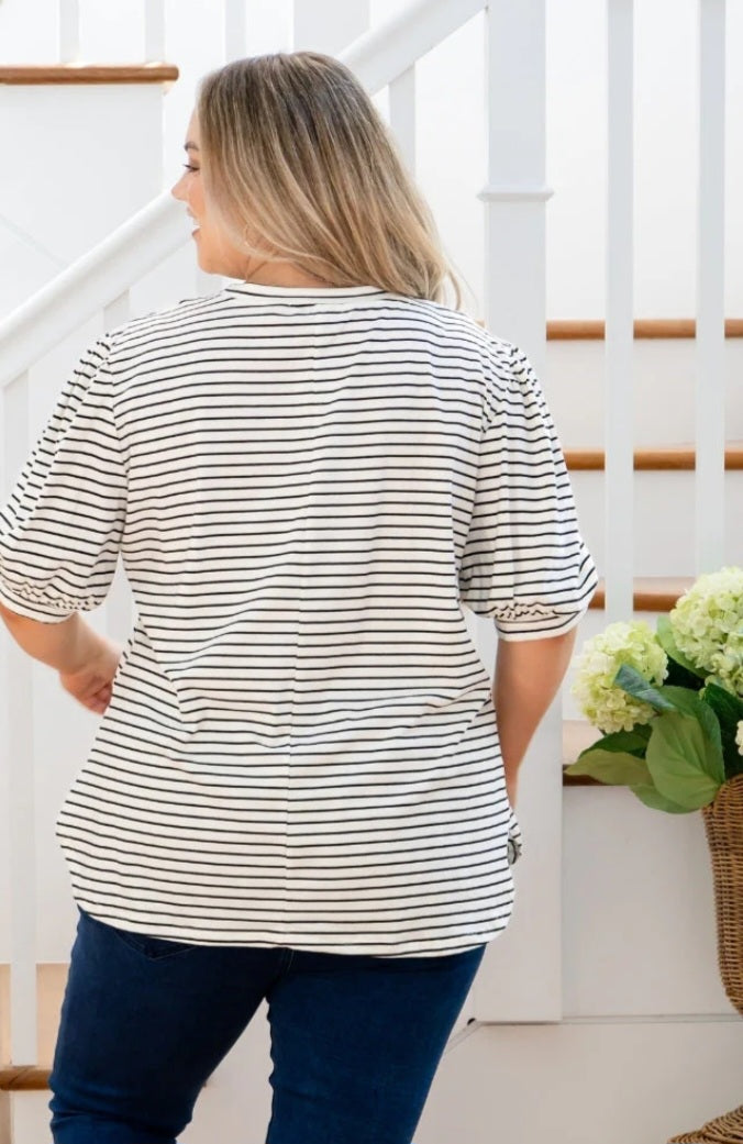 Cotton Puff Sleeve Tshirt