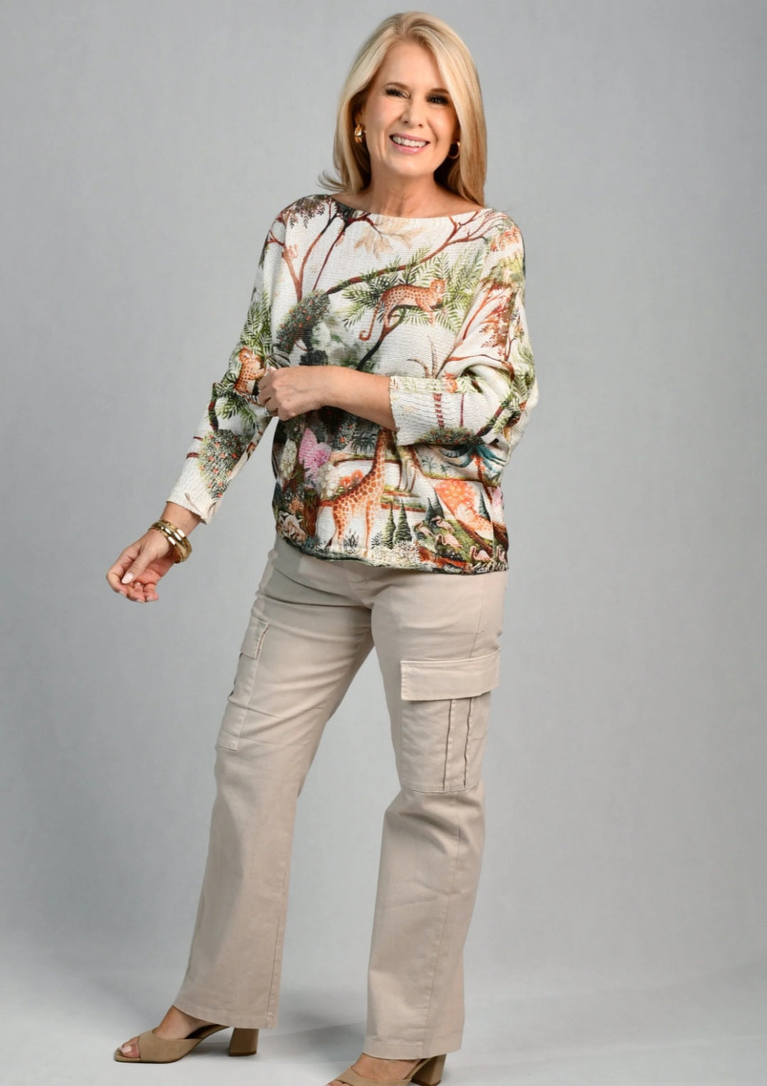 Khaki Blend Jungle Knit