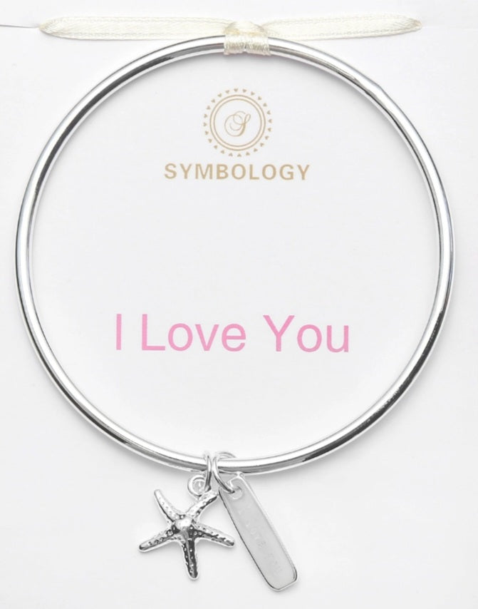 I Love You Silver Bracelet