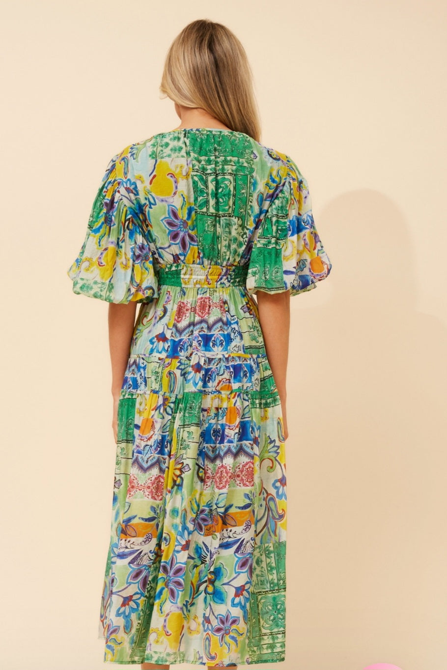 Green Empire Line Dress
