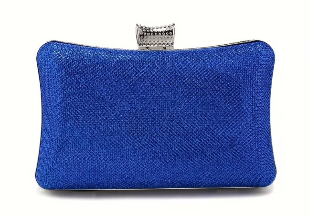 Blue Gem Clutch Bag