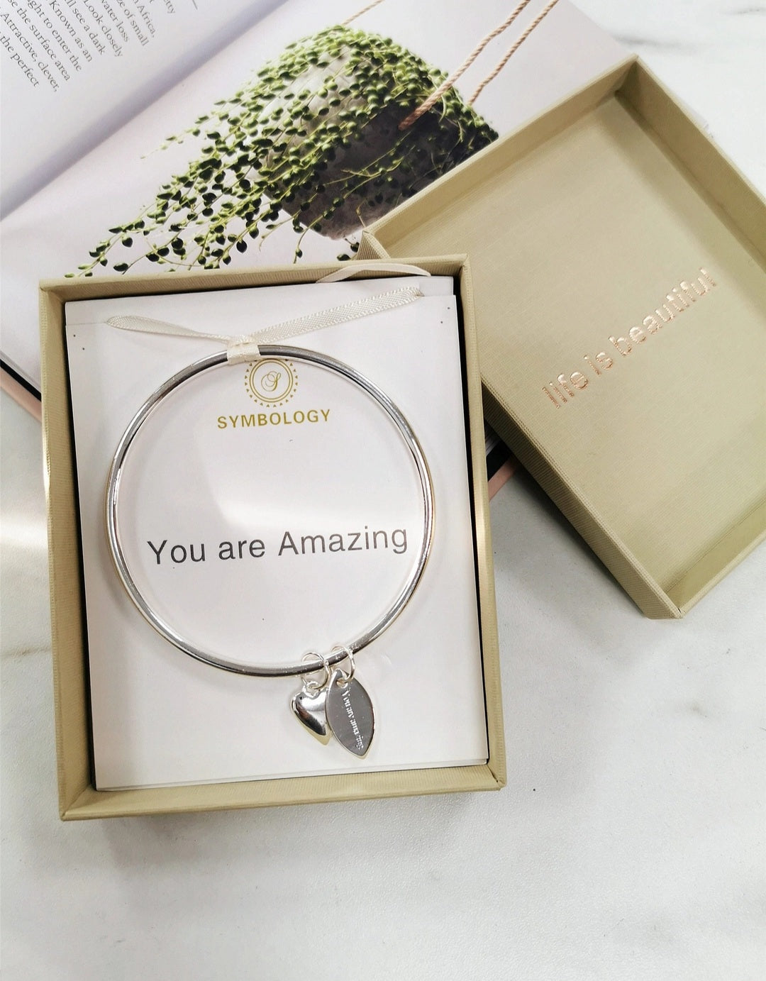 You Are Amazing Silver Bracelet