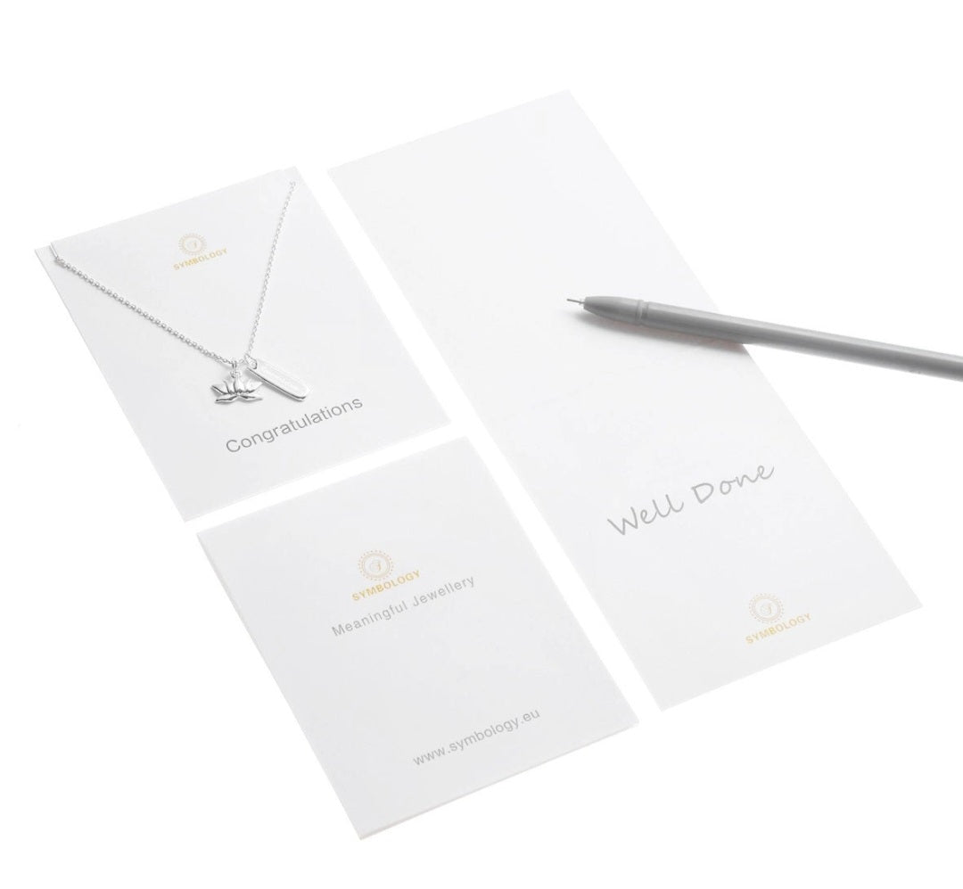 Congratulations Silver Necklace