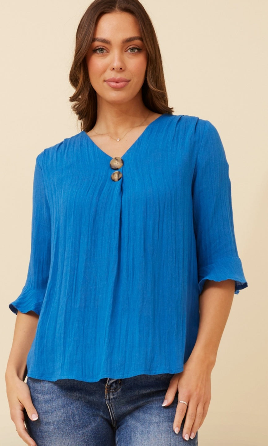 Rue Blue Top