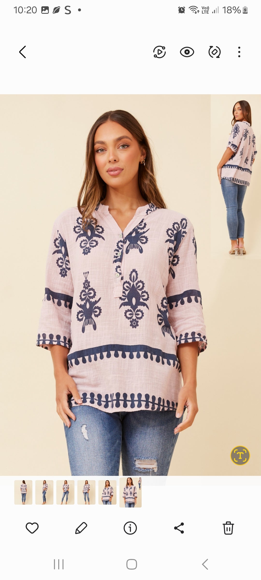 Poppy Pink & Black Cotton Shirt