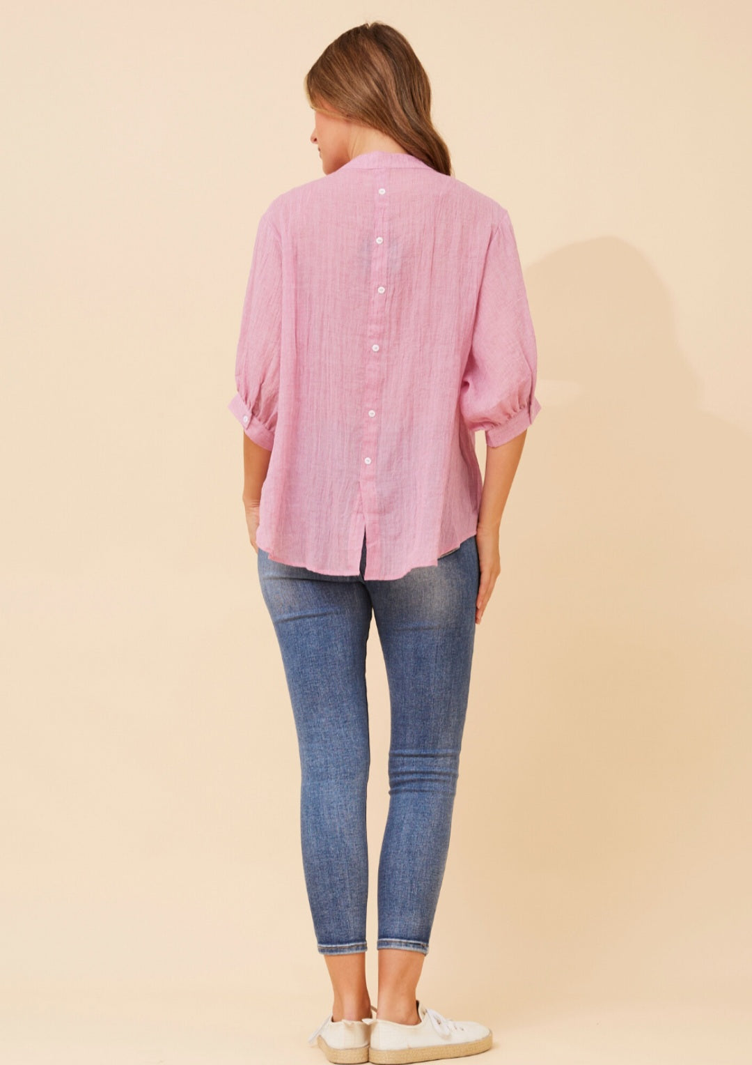 Pink Button Through Shirt