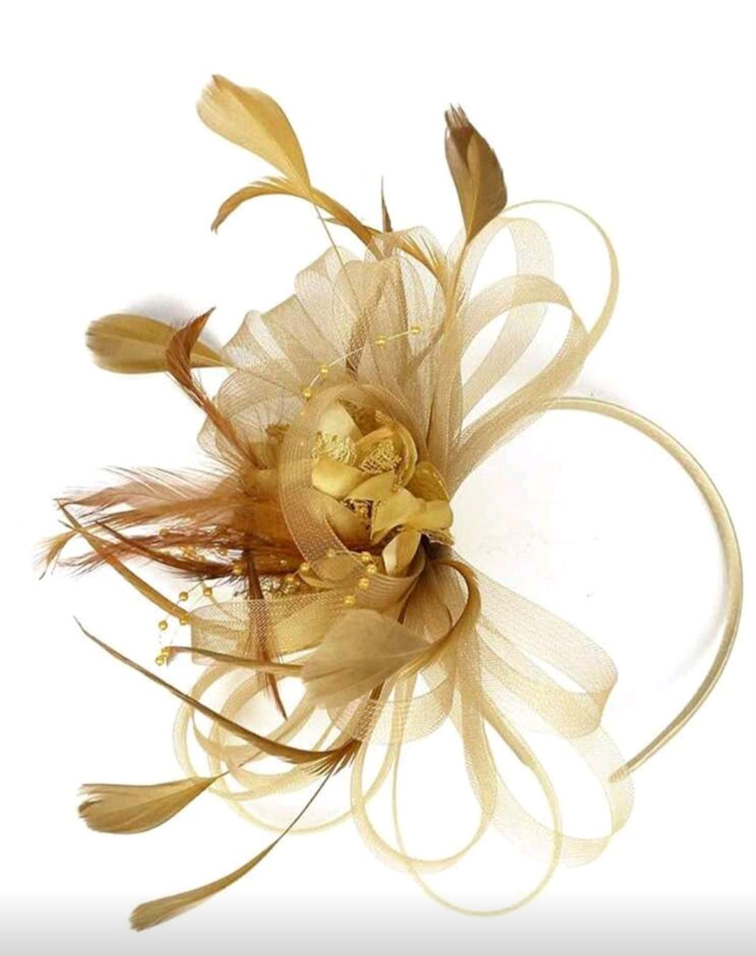 Champagne & Gold Fascinator
