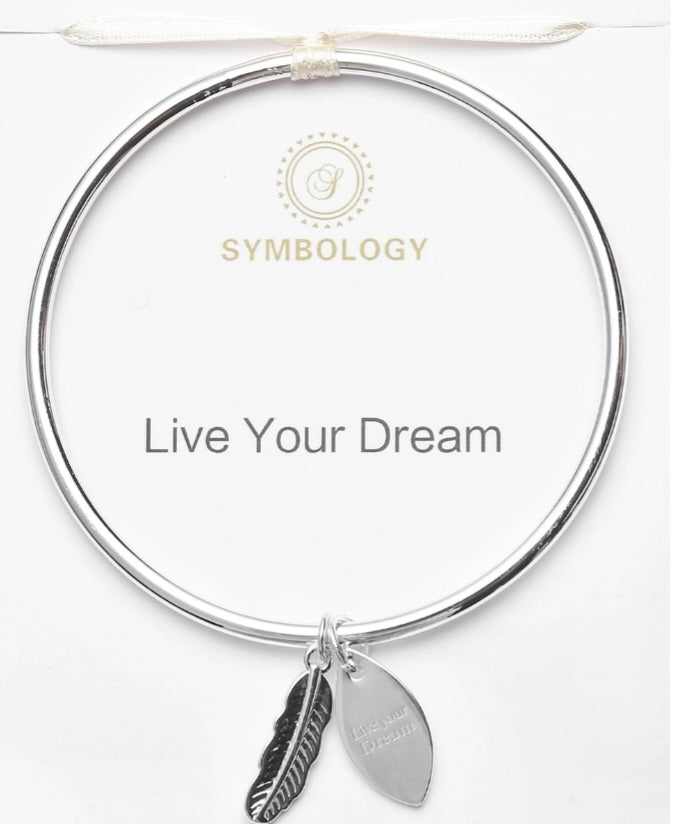 Live Your Dream Silver Bracelet