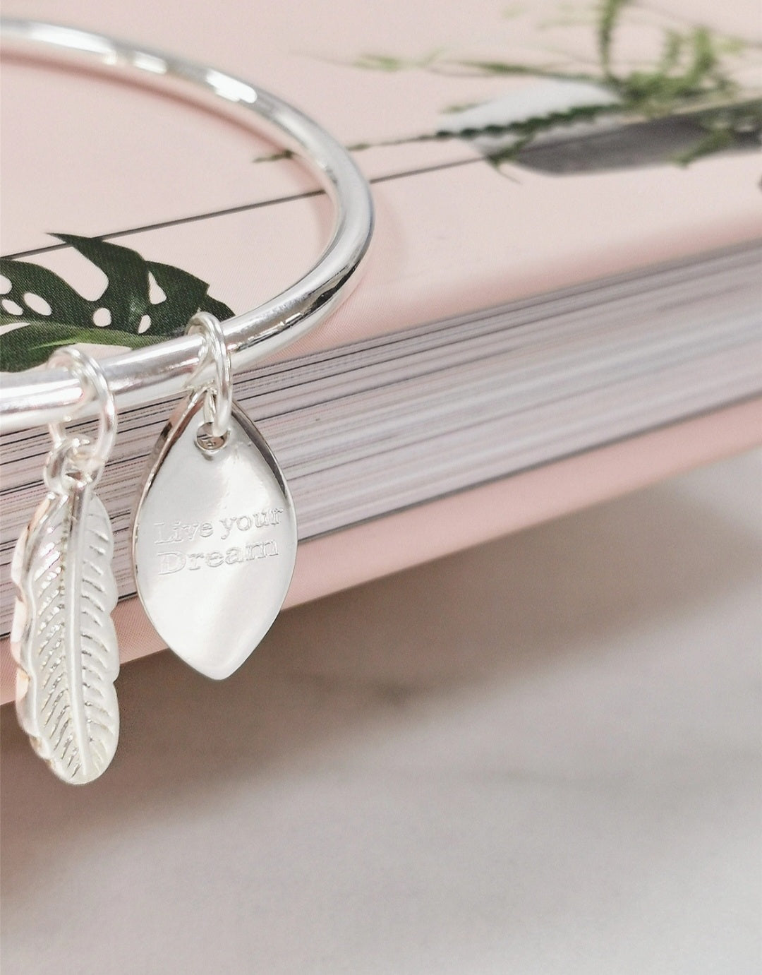 Merry Christmas Silver Bracelet