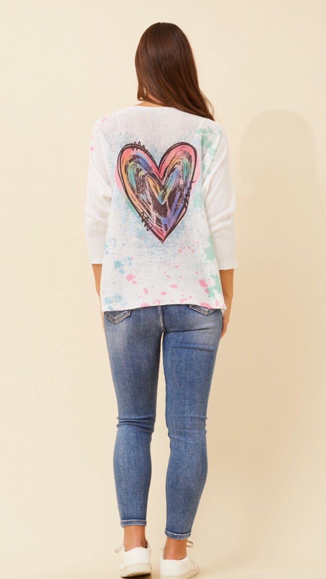Heart Knit Pullover