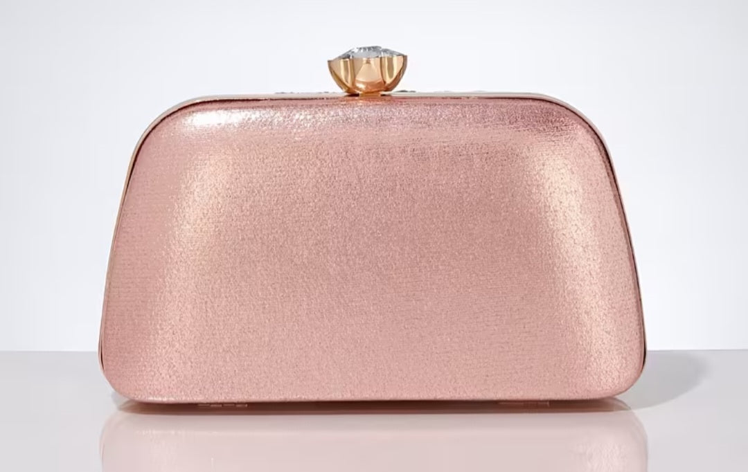 Pink Floral Clutch