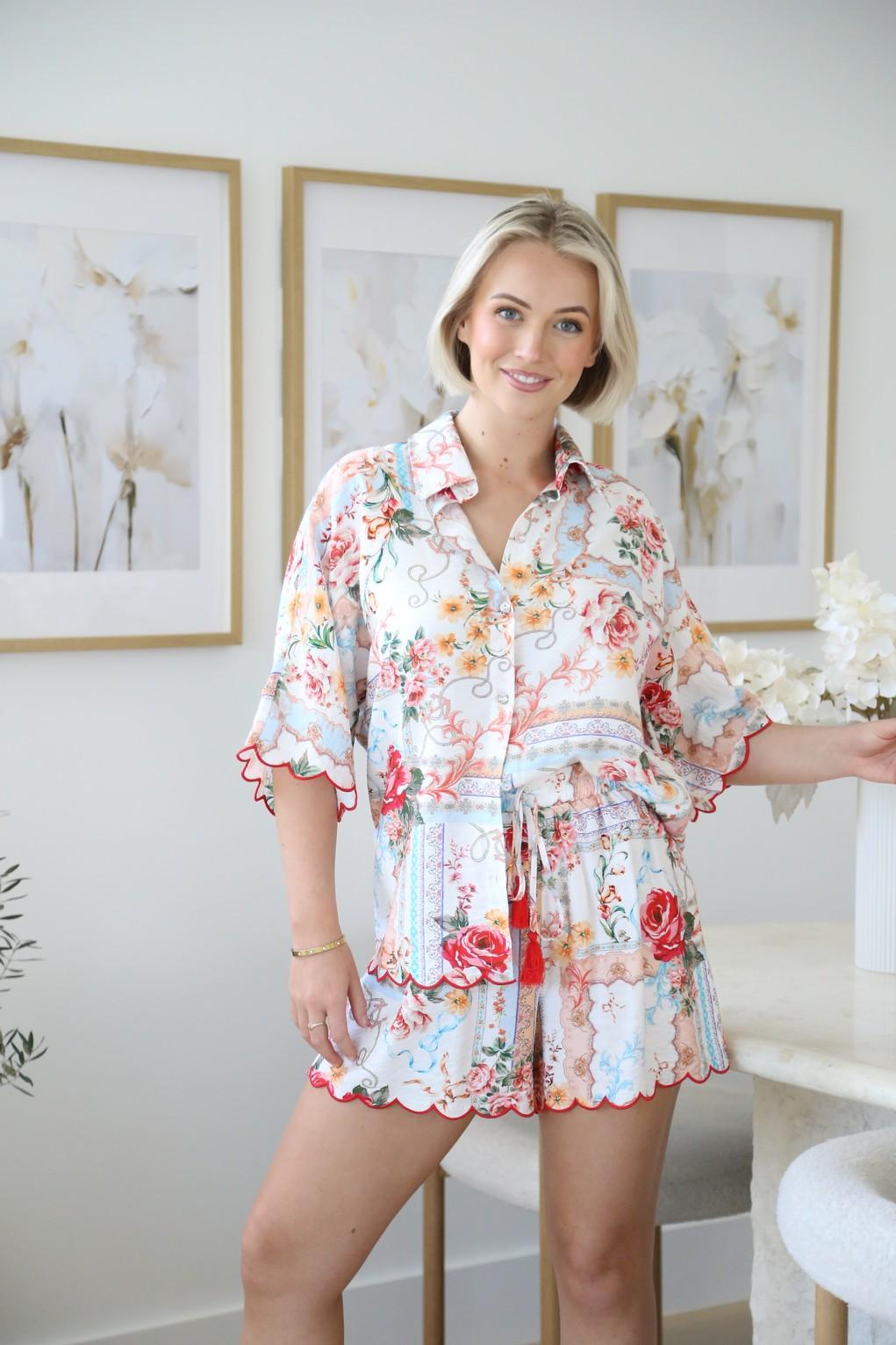Floral Rayon Elegant Shirt