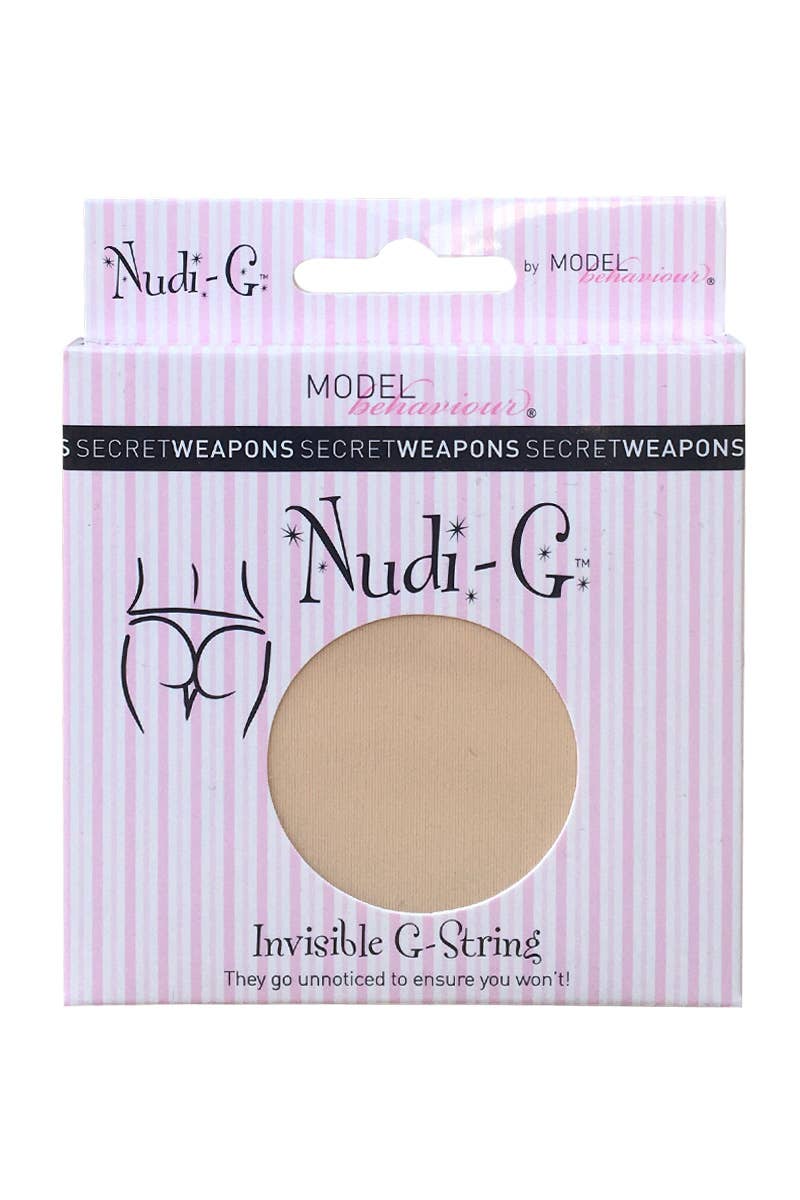 Nudi G Invisible G-String: Nude / Large (Size 14)