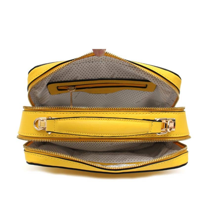 Twila Yellow Vera May Vegan Leather Handbag