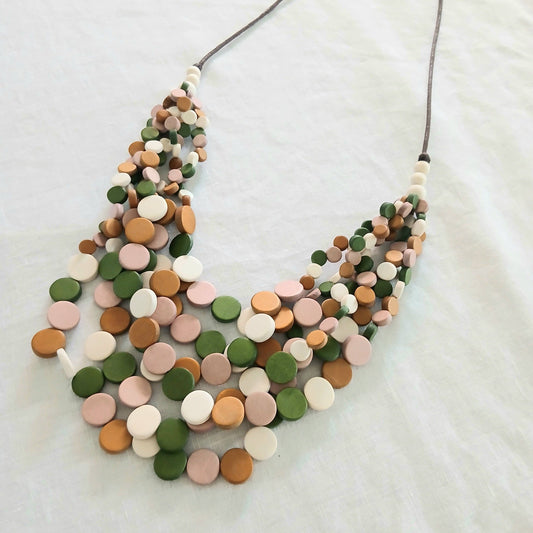 Layered Whimsical with Lots of Little Wooden Beads