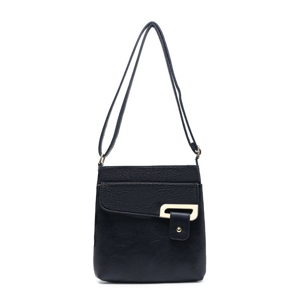 Cross Body Handbag with zip top sections