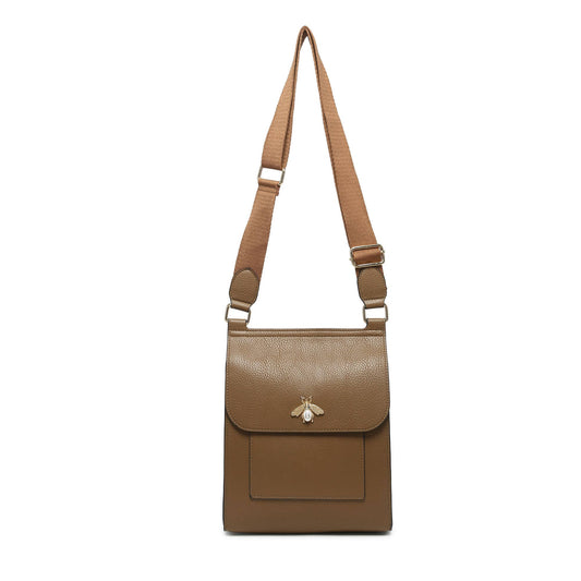 Khaki Bee Crossbody Bag