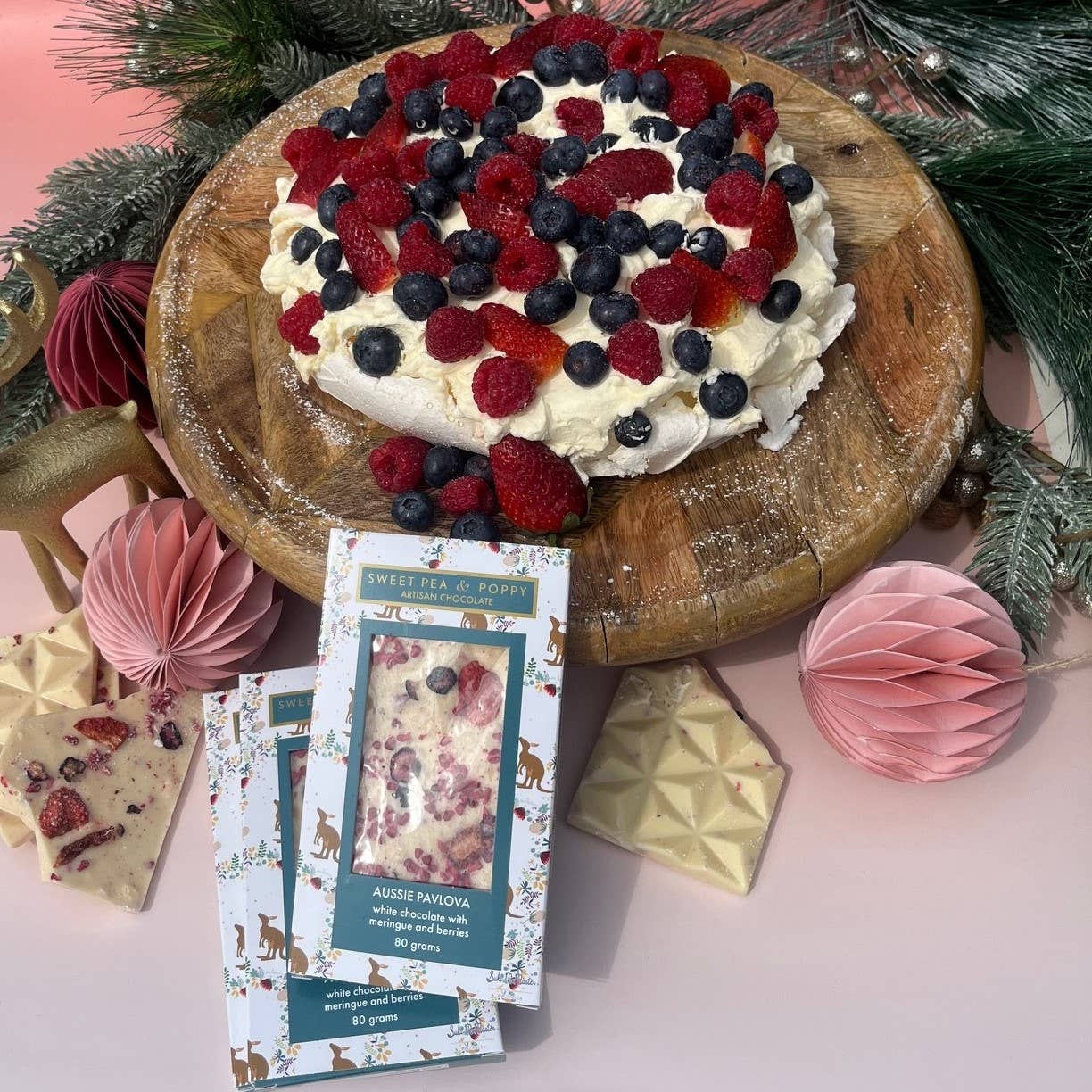 Aussie Pavlova Artisan Chocolate Bar