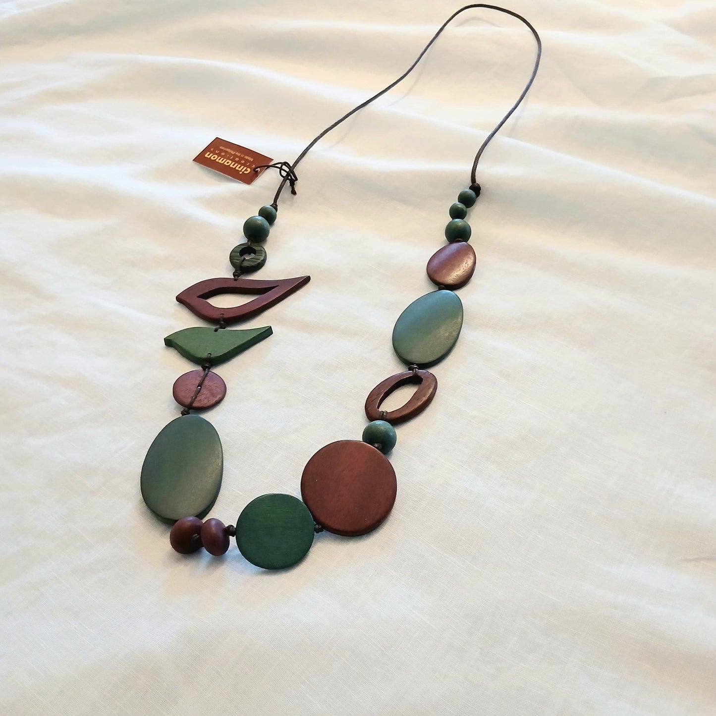 2 Birds Together on Oval Beads BURNT ORANGE