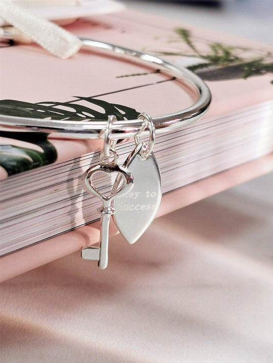 Key To Success Silver Bracelet