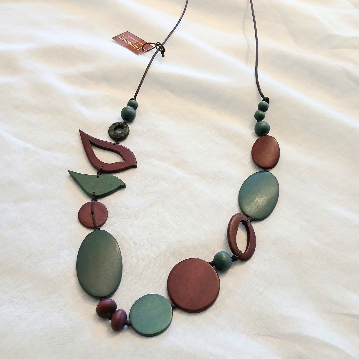 2 Birds Together on Oval Beads BURNT ORANGE