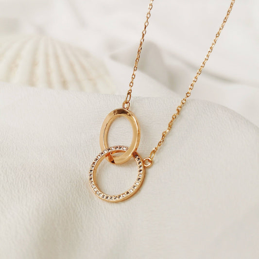 Auntie Gift Necklace: Rose gold