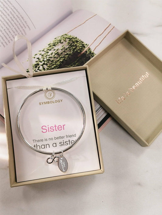 Sister Silver Bangle