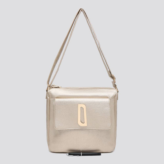 Premium Grade Vegan Leather Crossbody Bag GOLD