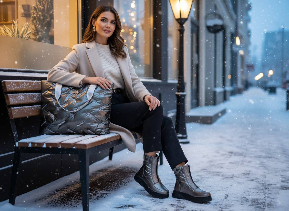 Pewter Padded Tote
