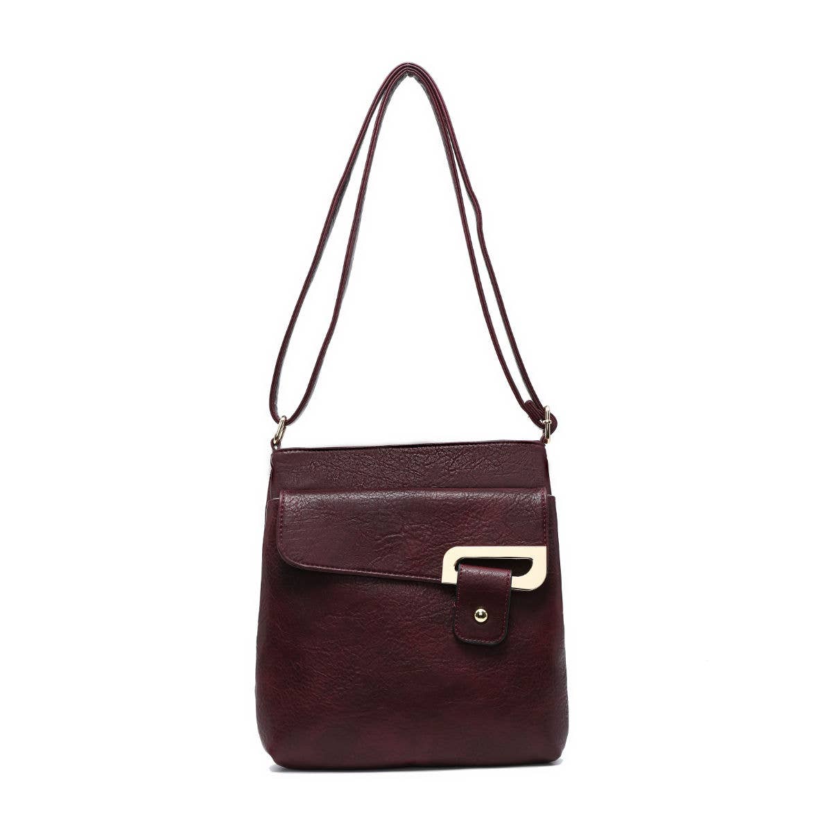 Cross Body Handbag with zip top sections