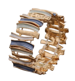 Blue Kamille Elasticised Bracelet